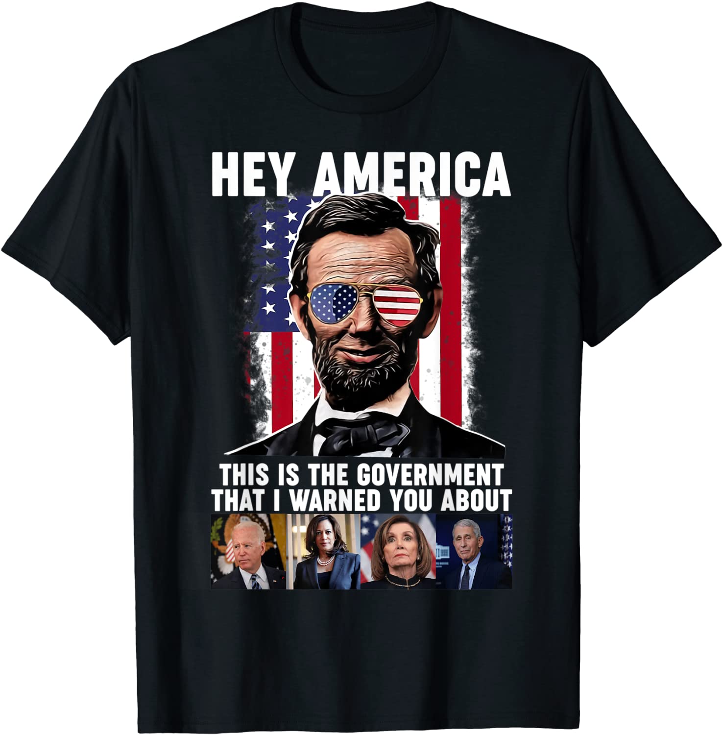 Joe Biden Sarcastic USA Flag Sunglasses Democrat Saying Classic Shirt