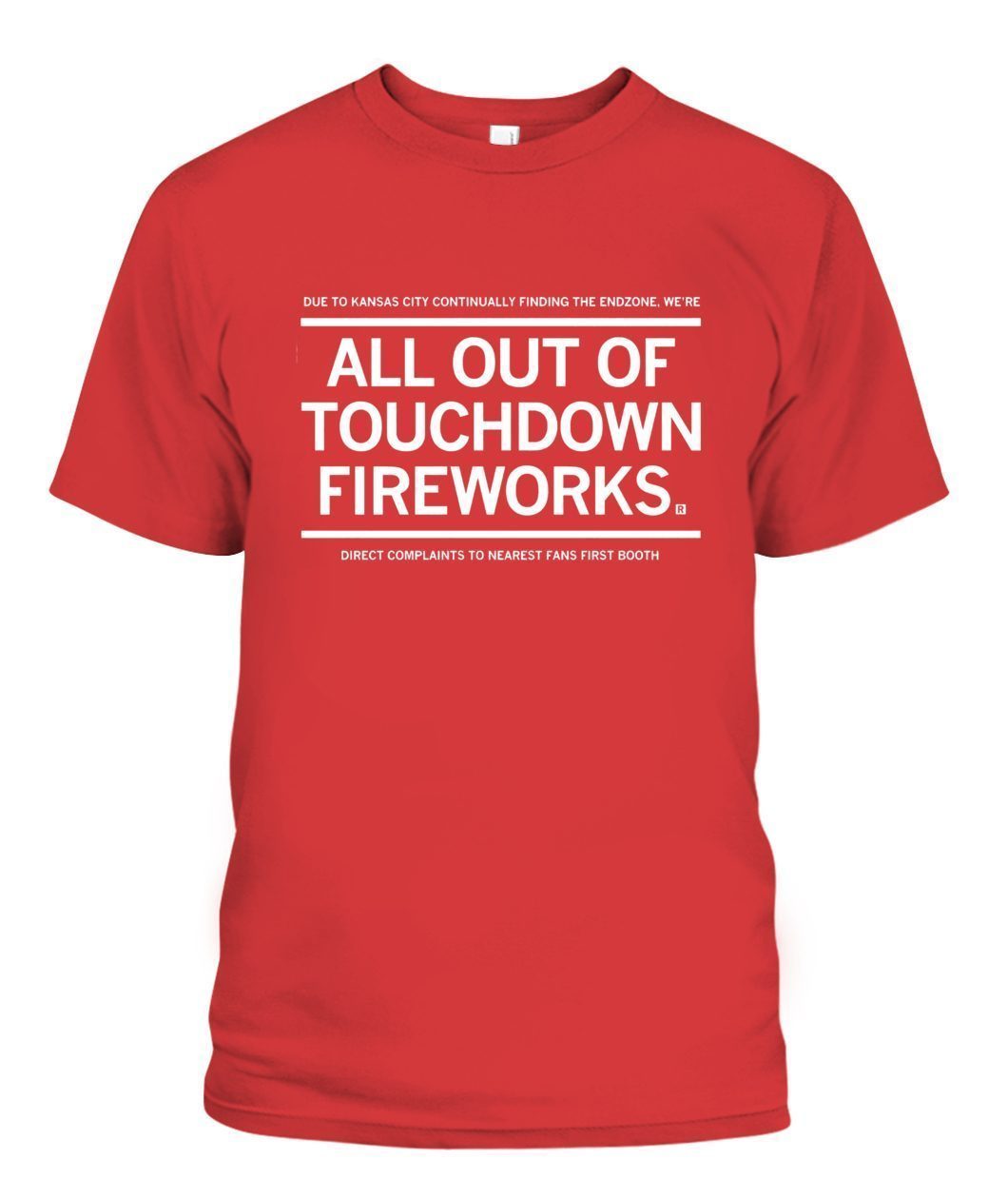 KANSAS – ALL OUT OF TOUCHDOWN FIREWORKS T-Shirt
