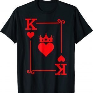 King Queen Of Hearts Matching Couple King Of Hearts Unisex Shirt