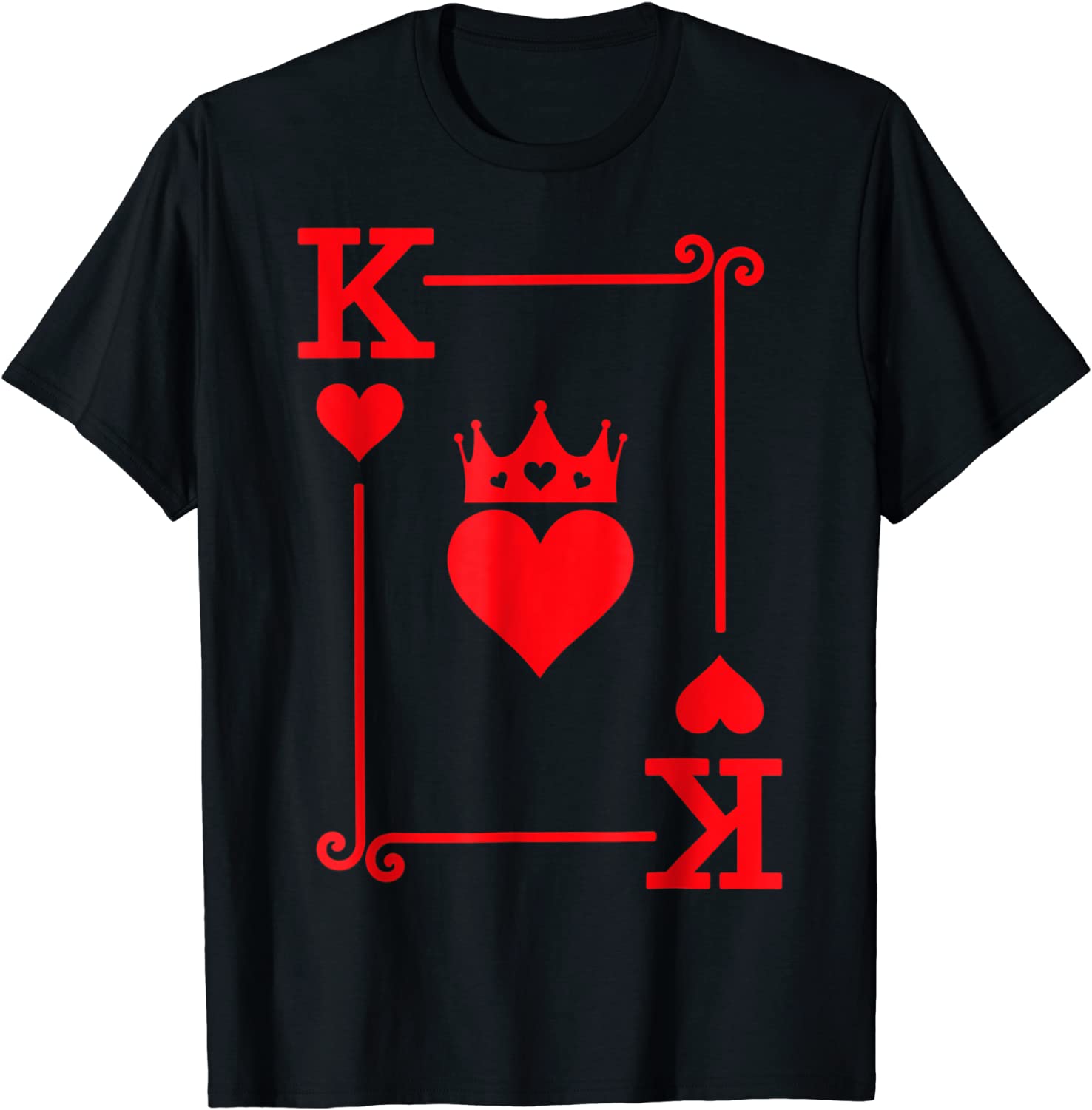 King Queen Of Hearts Matching Couple King Of Hearts Unisex Shirt