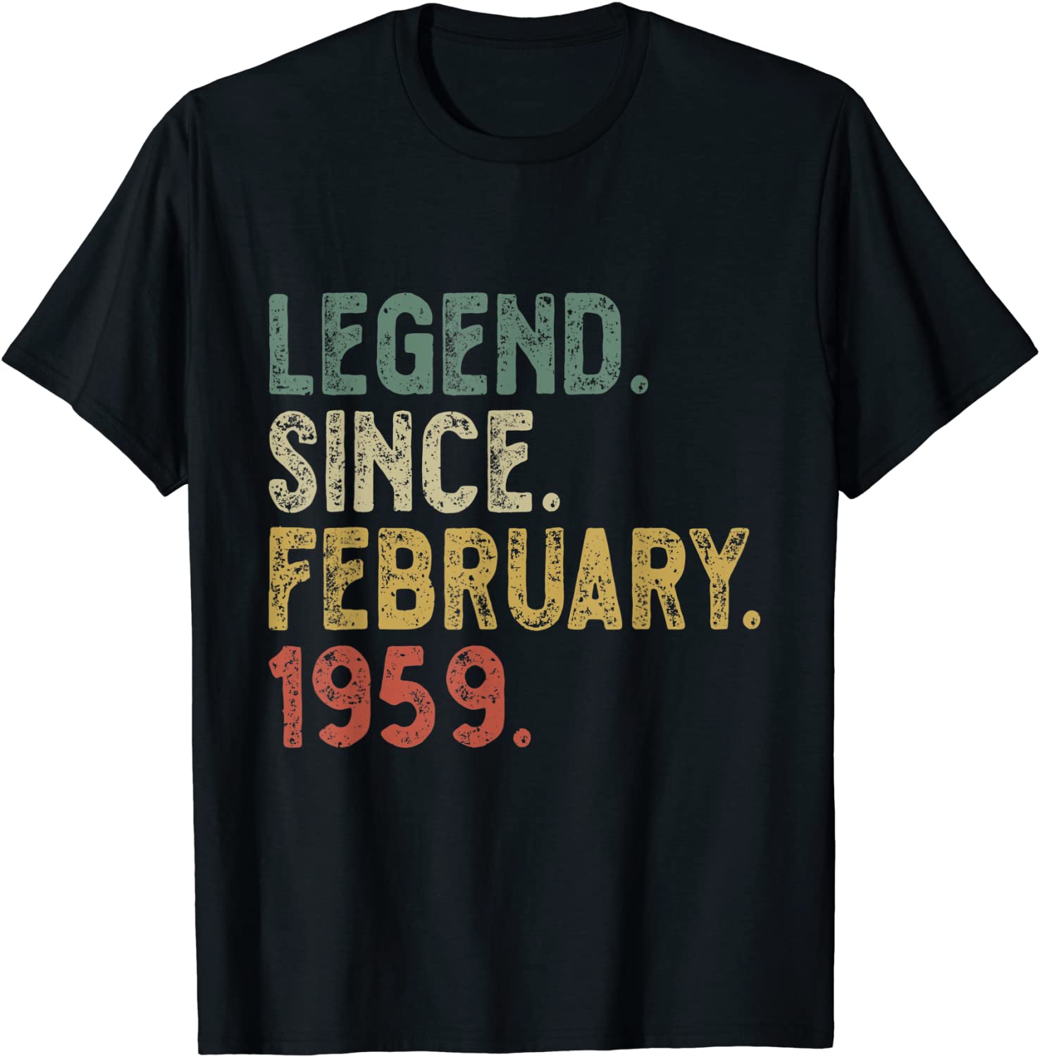 Legend February 1959 63rd Birthday 63 Years Old Classic Shirt