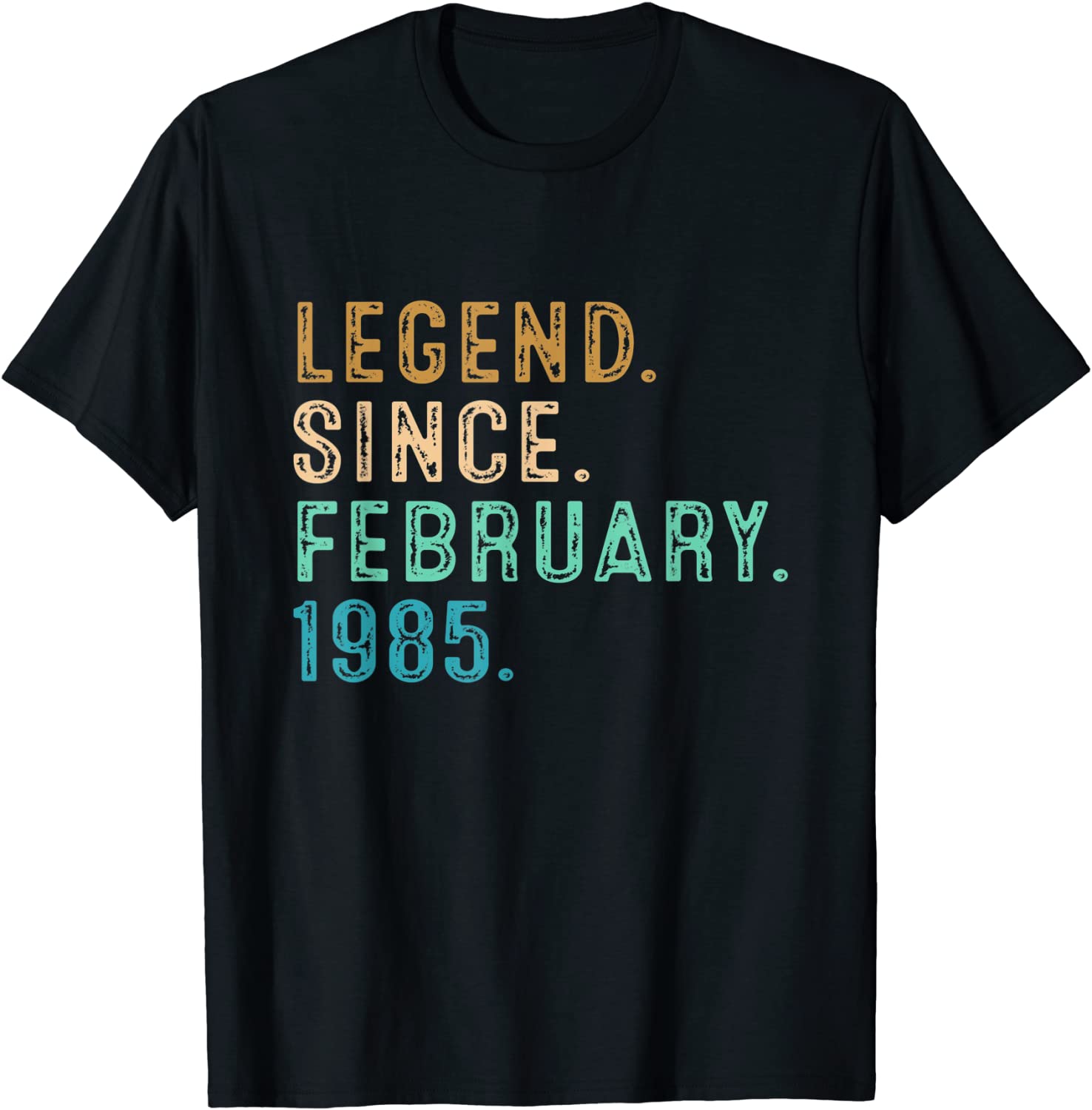 Legend Since February 1985 37Th Birthday 37 Years Old Gift Shirt