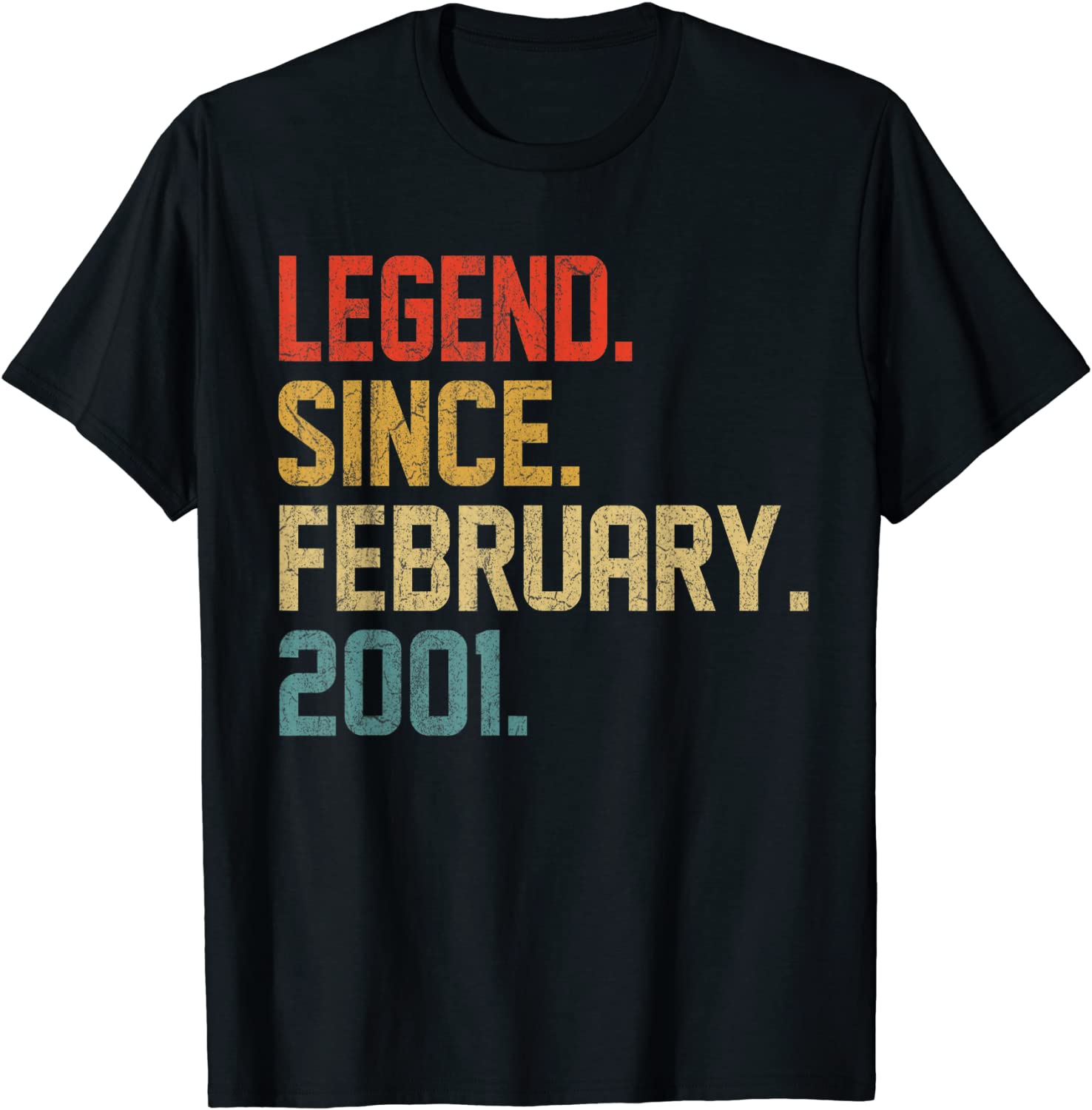 Legend Since February 2001 21 Year Old 21st Birthday Unisex Shirt