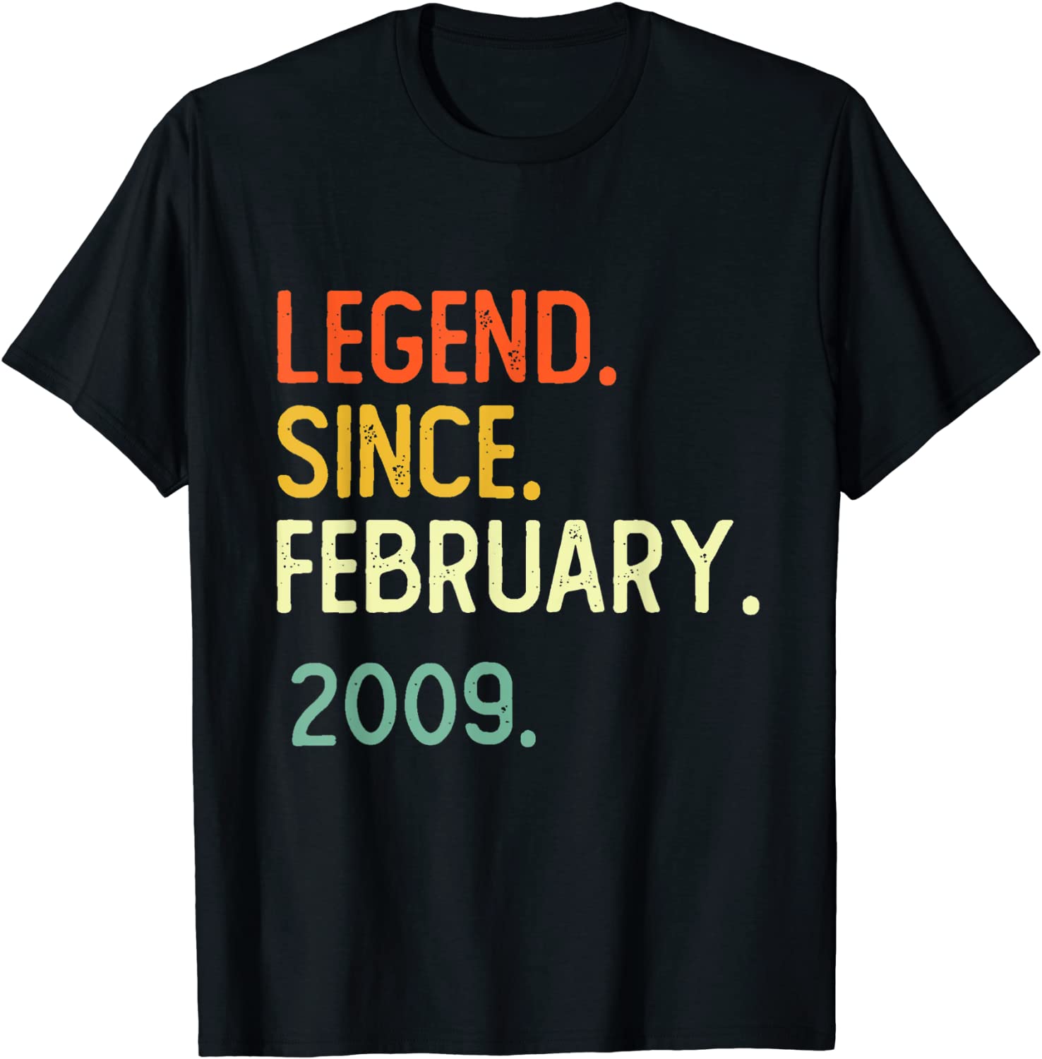 Legend Since February 2009 13Th Birthday 13 Years Old Classic Shirt