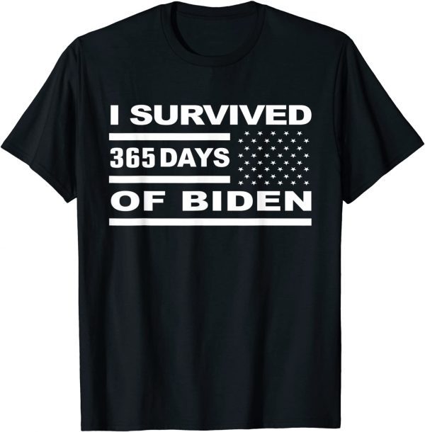 Let's Go Brandon I Survived 365 Days Of Biden T-Shirt