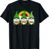 Lucky Rainbow Gnomes Holding Shamrock Happy St Patricks Day 2022 Shirt