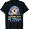 Lunch Lady On Twosday 2-22-22 Rainbow Cafeteria Crew Classic Shirt