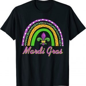 Mardi Gras 2022 Rainbow Leopard Mardi Gras Classic Shirt