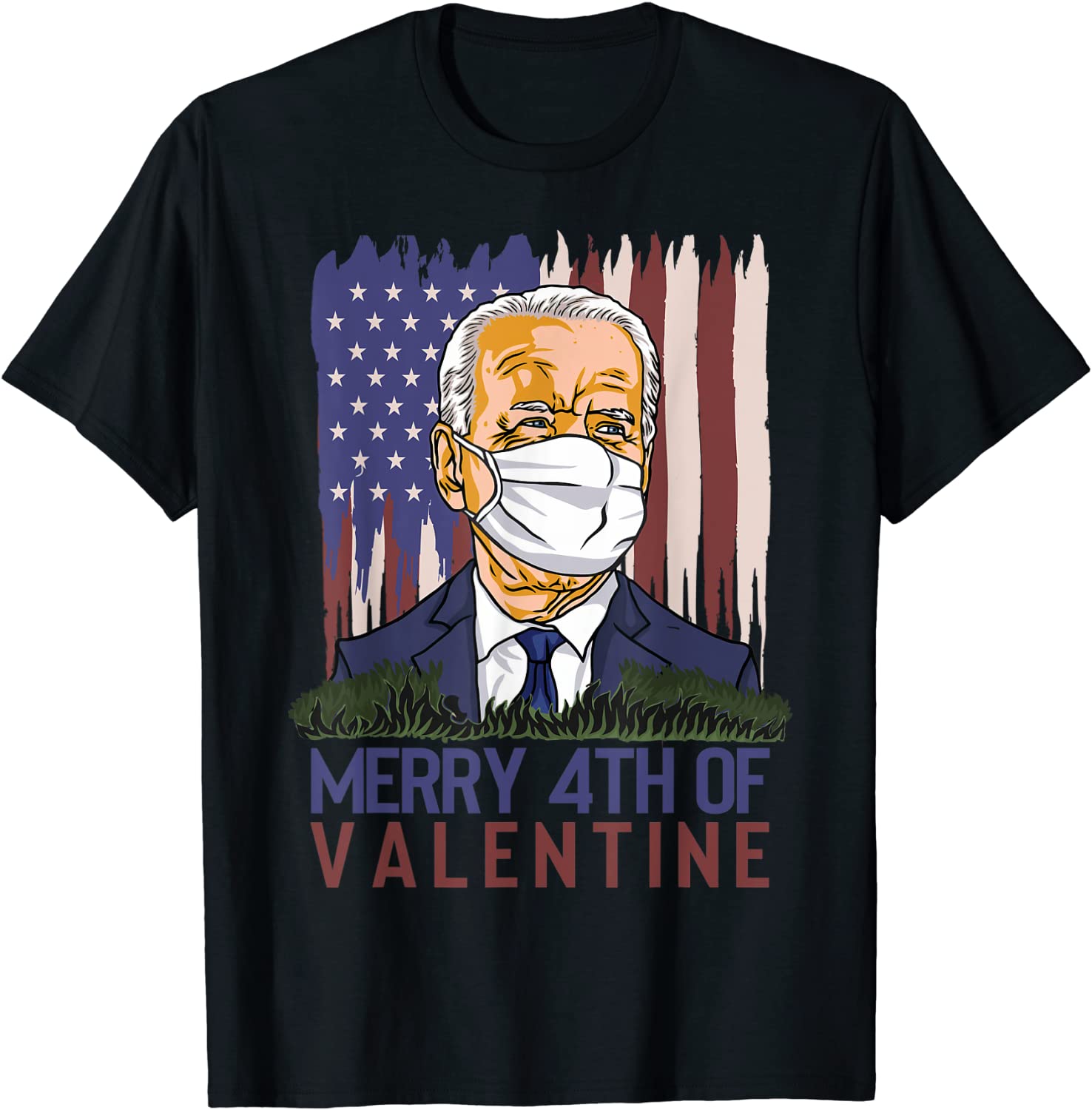 Merry 4th Of Valentine Joe Biden Valentines Day 2022 Unisex Shirt Teeducks 