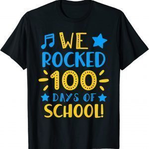 Music Teacher - Happy 100th Day of School We Rocked 100 Days Unisex Shirt