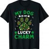 My Dog Is My Lucky Charms Paw Shamrock Lover Patrick's Day Classic Shirt