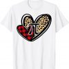 Pi Day Math Pi Day 3.14 Leopard Heart Buffalo Plaid 2022 Shirt