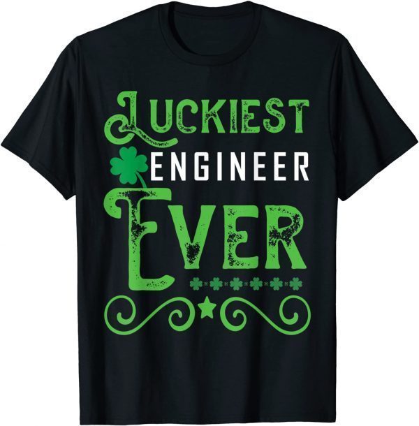 St Patrick's Day Luckiest Engineer Ever Shamrock St.Patty’s Classic Shirt