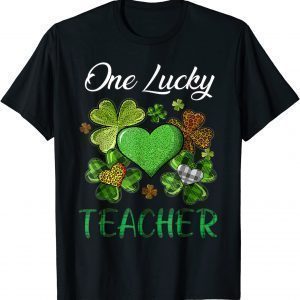 St Patricks Day Shamrock Buffalo Plaid Teacher Gift Shirt