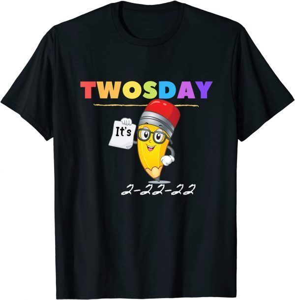 Teachers 2-22-22 Twosday Coffee Happy Twosday Limited Shirt