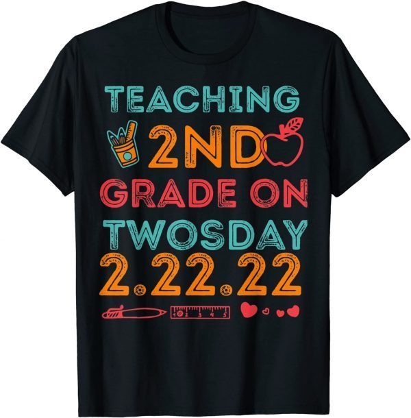 Teaching 2nd Grade On Twosday Numerology Date Classic Shirt