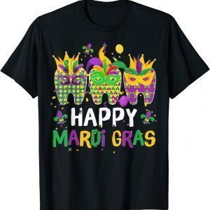 Teeth Jester Mask Dental Hygiene Happy Mardi Gras Carnival Classic Shirt