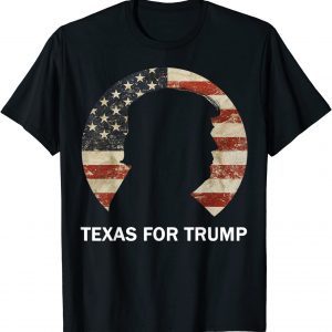 Texas For Trump American Flag Classic Shirt