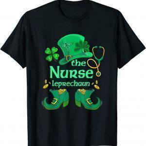 The Nurse Leprechaun St Patricks Day Shamrock Irish Nurses Classic Shirt
