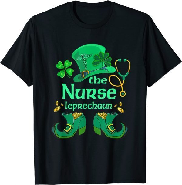 The Nurse Leprechaun St Patricks Day Shamrock Irish Nurses Classic Shirt