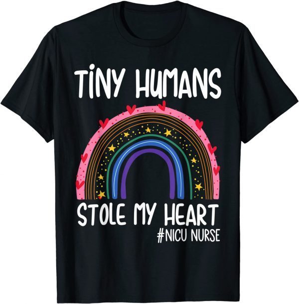 Tiny Humans Stole My Heart, Valentine's Day NICU Nurse T-Shirt