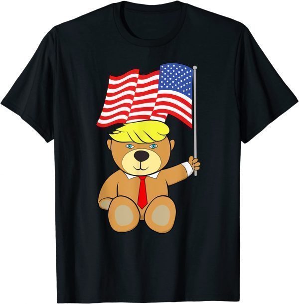 Trump Bear USA Flag Patriot President GOP 2024 Classic T-Shirt