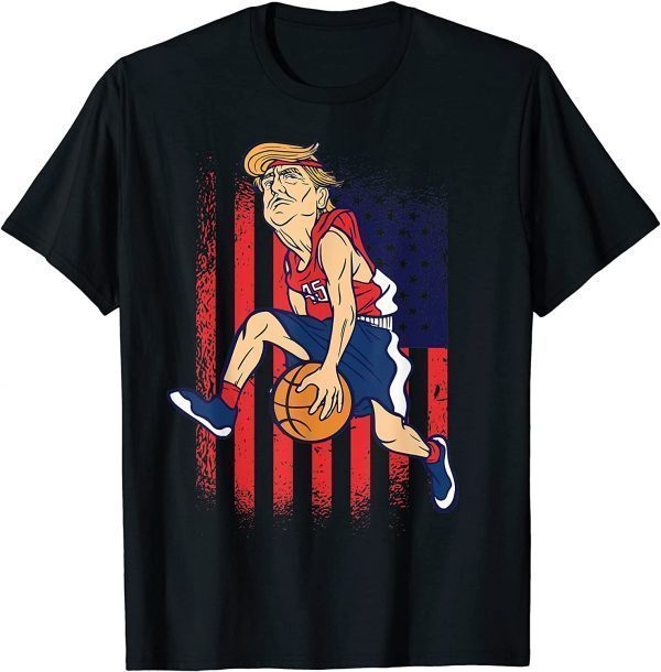 Trump Playing Basketball President Sports Lover 2022 Shirt