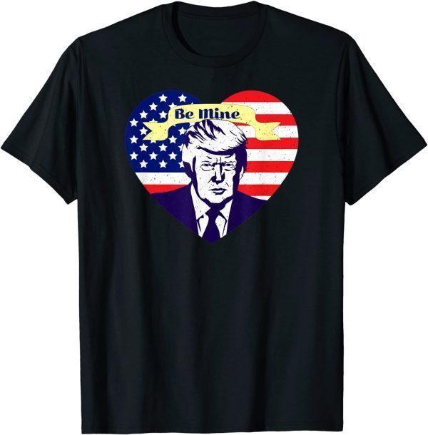 Trump Valentine Heart Usa Flag 2022 Shirt