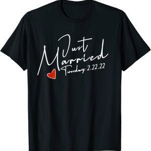 Twosday 2-22-22, Just Married Wedding Classic Shirt