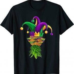 Upside Down Pineapple Mask Mardi Gras Shirt