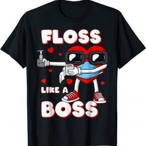 Valentines Day Floss Like A Boss Heart In A Mask 2022 Shirt