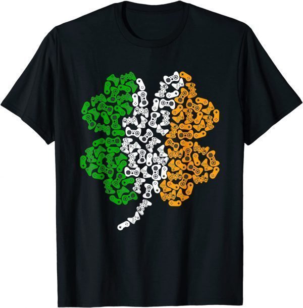 Video Game Controller Shamrock Gamer St Patricks Classic Shirt