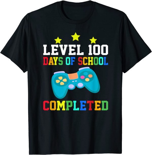 Video Gamer Student 100th Day Teacher 100 Days of School Classic Shirt