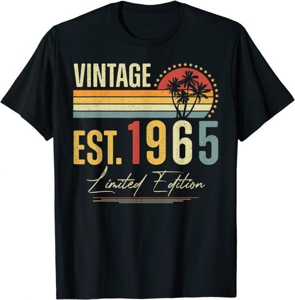 Vintage 1965 Limited Edition 57th Birthday 57 Year Old Classic Shirt