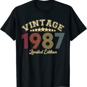 Vintage 1987 Limited Edition 35 Years Of Being Awesome Limited Shirt