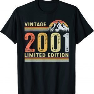 Vintage 2001 Limited Edition 21st Birthday 21 Year Old Gift Shirt