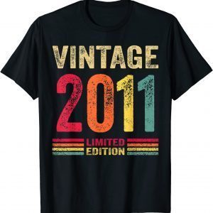 Vintage 2011 Limited Edition 11th Birthday 11 Year Old Classic Shirt