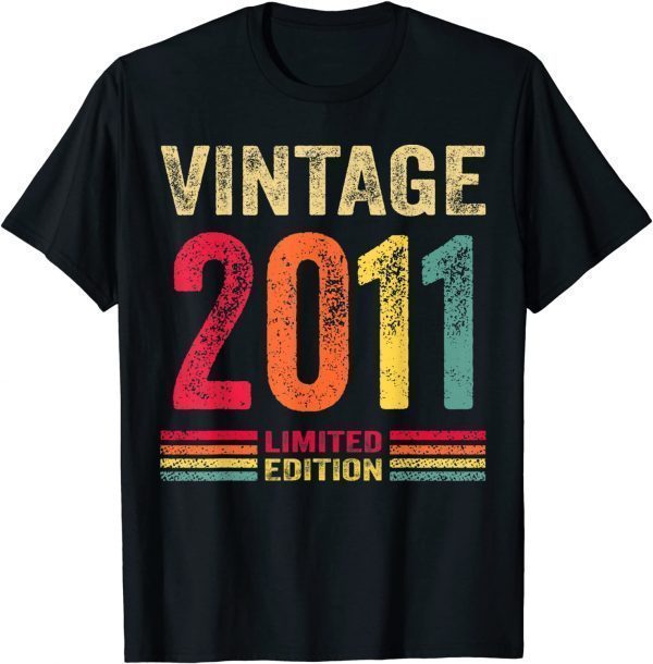 Vintage 2011 Limited Edition 11th Birthday 11 Year Old Classic Shirt