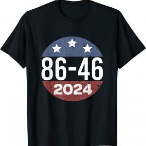 Vintage 86 46 Anti Biden 2024 Impeach Biden 8646 Button Classic Shirt