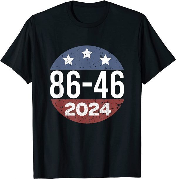 Vintage 86 46 Anti Biden 2024 Impeach Biden 8646 Button Classic Shirt