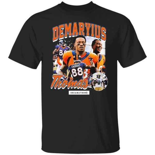 Von Miller wearing Demaryius Thomas Dreamathon Gift shirt