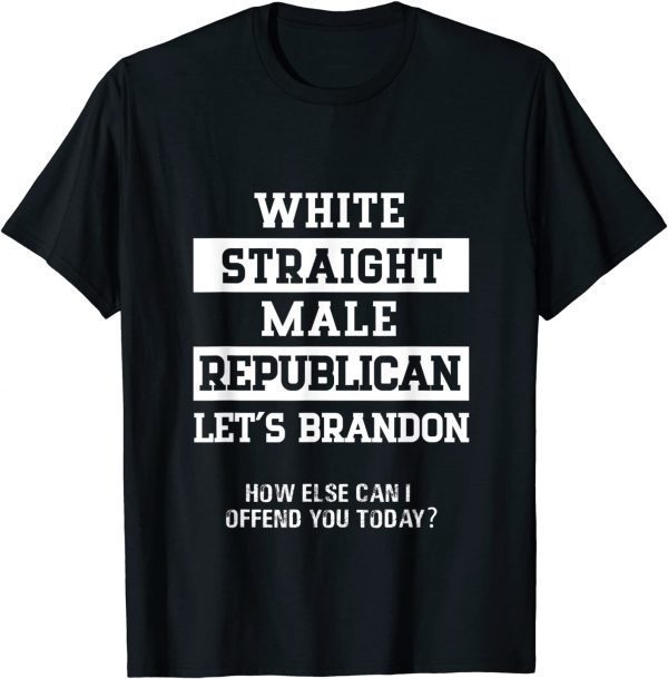 White Straight Republican Male Let's Go Brandon Classic Shirt