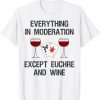 Euchre And Wine Cards Game Gambling Casino Gift Shirt
