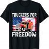 American Canada Flag Freedom Convoy 2022 Truck Driver T-Shirt