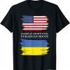 American Grown with Ukrainian Roots USA Ukraine Flag Peace Ukraine Shirt