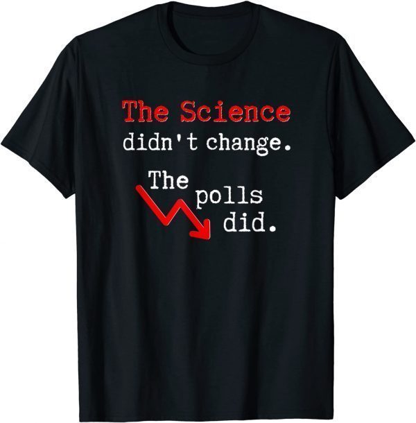 Anti Biden The Science Didn't Change, The Polls Did Classic Shirt