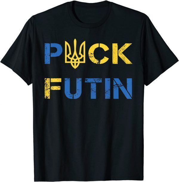 Anti putin Meme I Stand With Ukraine Ukrainian support T-Shirt