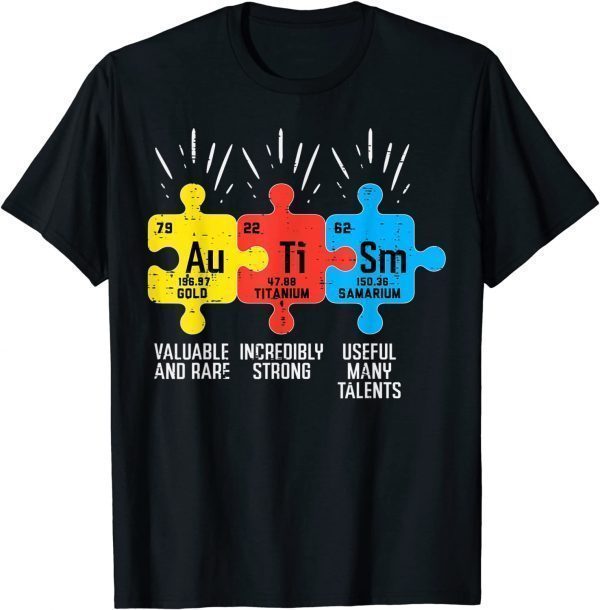 Autism Elements Periodic Table Awareness ASD Classic Shirt