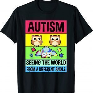 Autism Support Shirt Puzzle Piece Austim Awareness Owl Classic Shirt