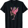 Beads & Mask Mardi Gras Flamingo Carnival Party Classic T-Shirt